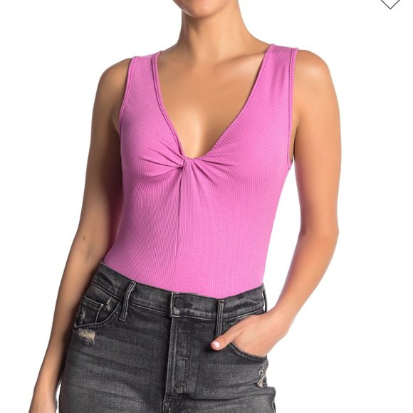 NEW LUSH Twisted v neck bodysuit - Picture 1 of 3